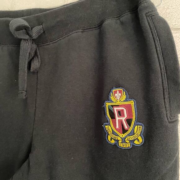 USA Rugby 1907 Division One Varsity Black Mens Athletic Jogger Size MED EUC - Picture 7 of 12